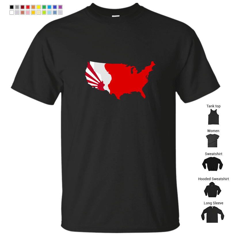 The Man in the High Castle Map T-Shirt