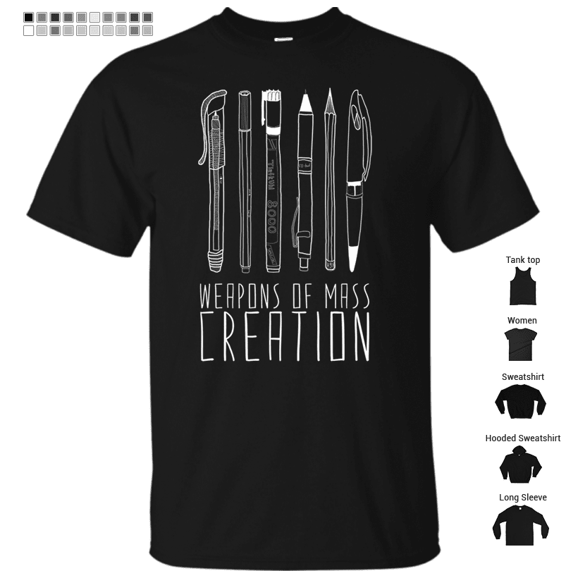 Weapons Of Mass Creation (on grey) T-Shirt